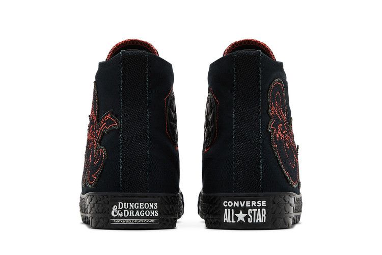 Dungeons & Dragons x Converse Chuck Taylor All Star High 'Dragon Scales' — Black/Red/White