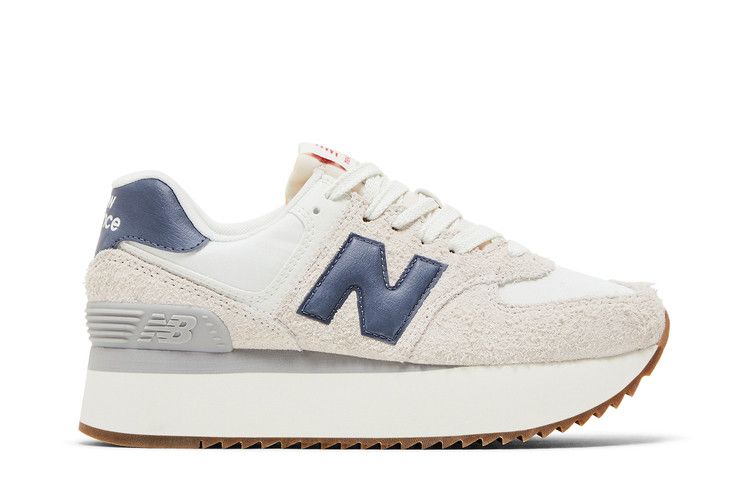 New Balance Wmns 574+ 'Moonbeam Dark Arctic Grey' — Moonbeam/Sea Salt/Dark Arctic Grey