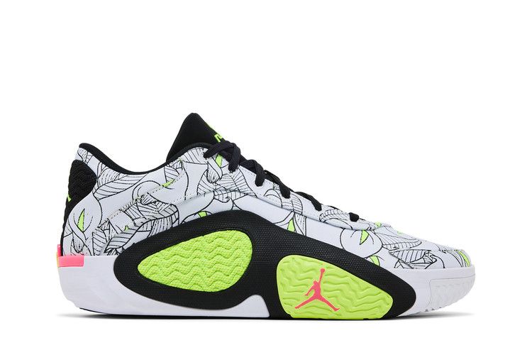 Air Jordan Tatum 2 PF 'Momma's Boy' — White/Volt/Black/Hyper Pink