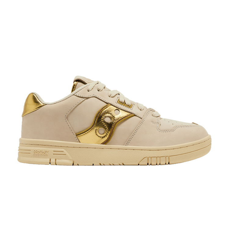 Trinidad James x Hommewrk x Saucony Spot-Bilt Sonic Low 'Coach's Shoe' — Beige/Gold