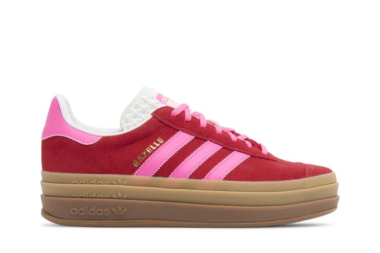 adidas Wmns Gazelle Bold 'Collegiate Red Lucid Pink' — Collegiate Red/Lucid Pink/Core White