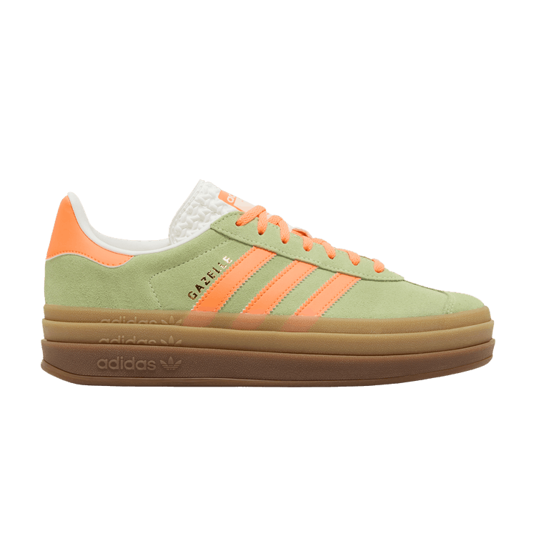 adidas Wmns Gazelle Bold 'Green Spark Screaming Orange' — Semi Green Spark/Screaming Orange/Core White