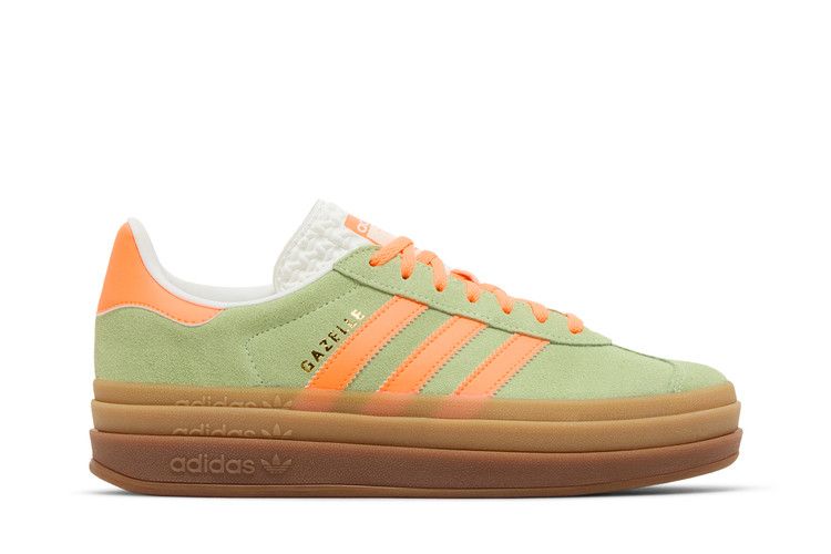 adidas Wmns Gazelle Bold 'Green Spark Screaming Orange' — Semi Green Spark/Screaming Orange/Core White