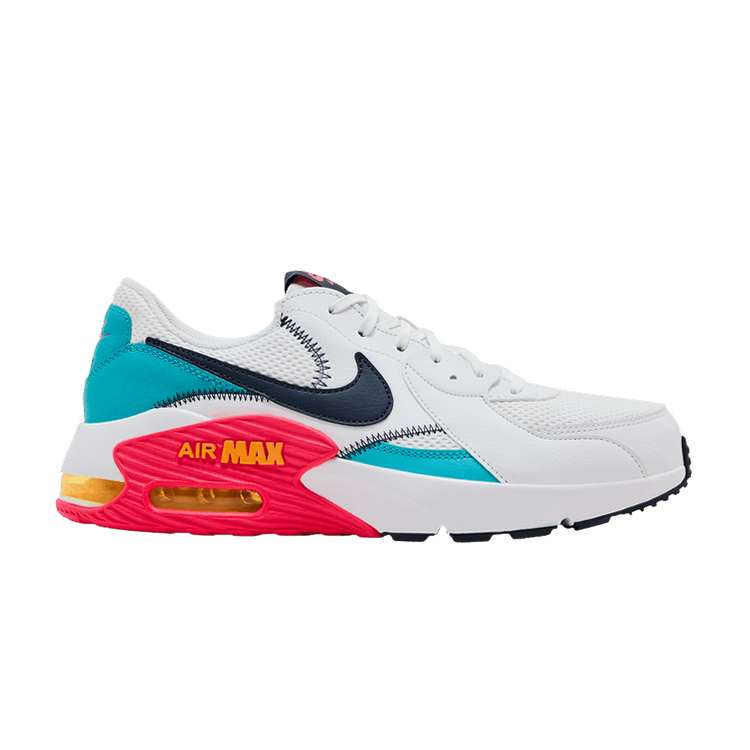 Nike Air Max Excee 'White Dusty Cactus' — White/Dusty Cactus/Laser Orange/Thunder Blue