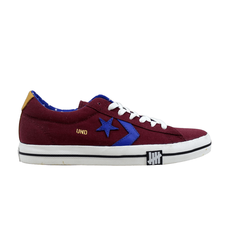 Undefeated x Converse Pro Leather Vulc Oxford 'Burgundy' — Burgundy