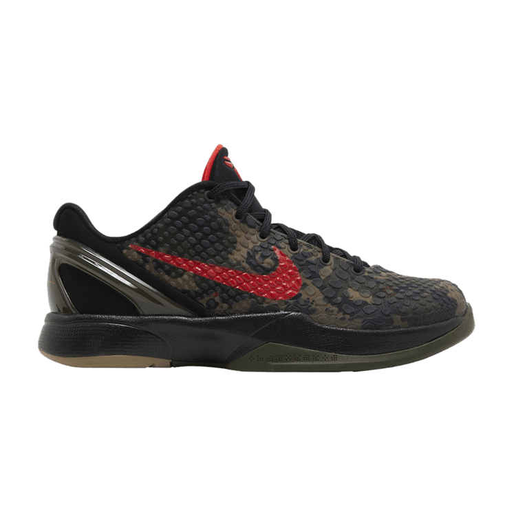 Nike Zoom Kobe 6 GS 'Italian Camo' 2024 — Black/Crimson Bog/Khaki
