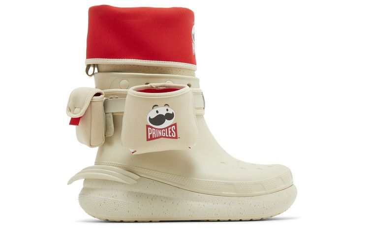 Pringles x Crocs Classic Crush Boot 'Bone' — Bone/Multi-Color