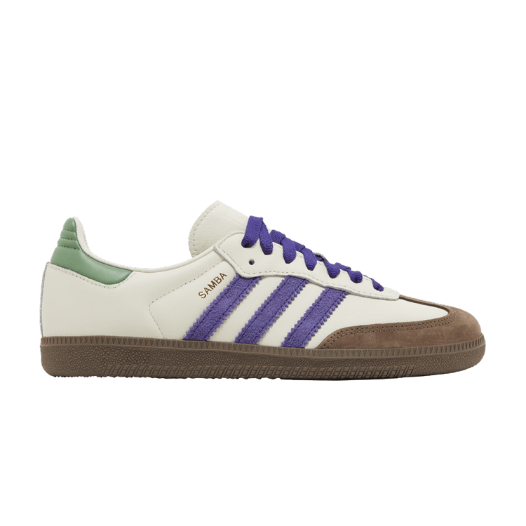 adidas Wmns Samba OG 'Off White Purple Green' — Off White/Collegiate Purple/Preloved Green