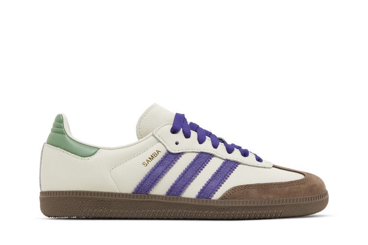 adidas Wmns Samba OG 'Off White Purple Green' — Off White/Collegiate Purple/Preloved Green
