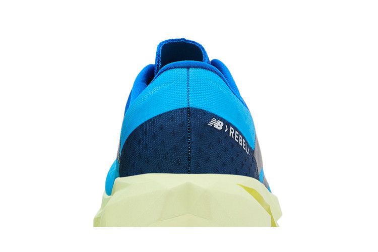 New Balance FuelCell Rebel v4 2E Wide 'Spice Blue Limelight' — Spice Blue/Limelight/Blue Oasis