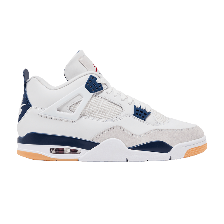Nike SB x Air Jordan 4 Retro SP 'Navy' — Summit White/White/Navy/Neutral Grey/Gum Yellow/Varsity Red