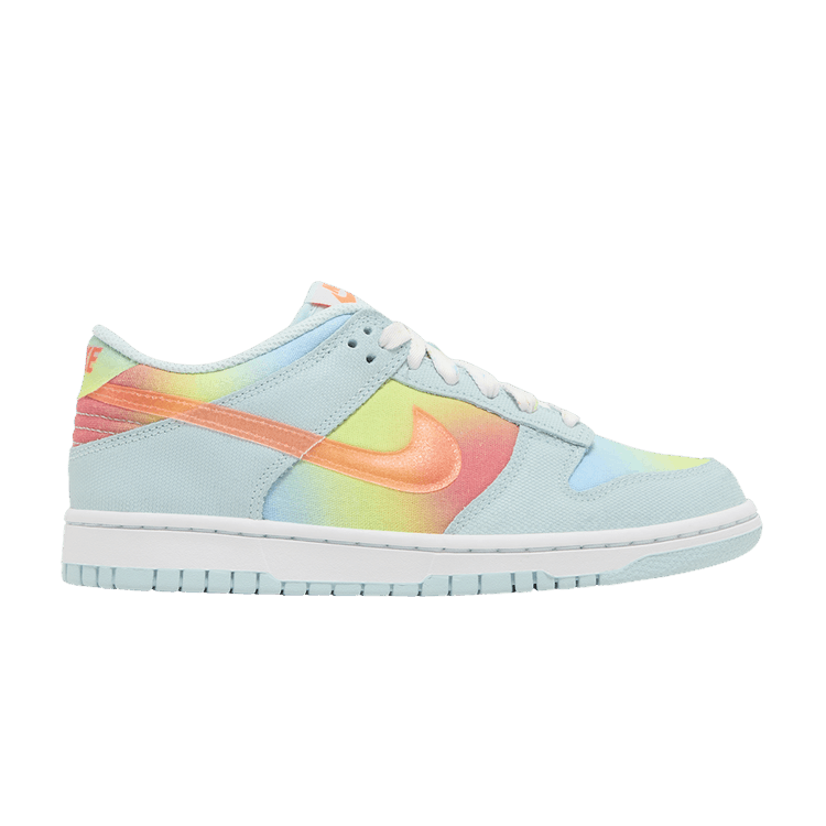 Nike Dunk Low GS 'Playground Pack' — Glacier Blue/Light Lemon Twist/Aquarius Blue/Total Orange