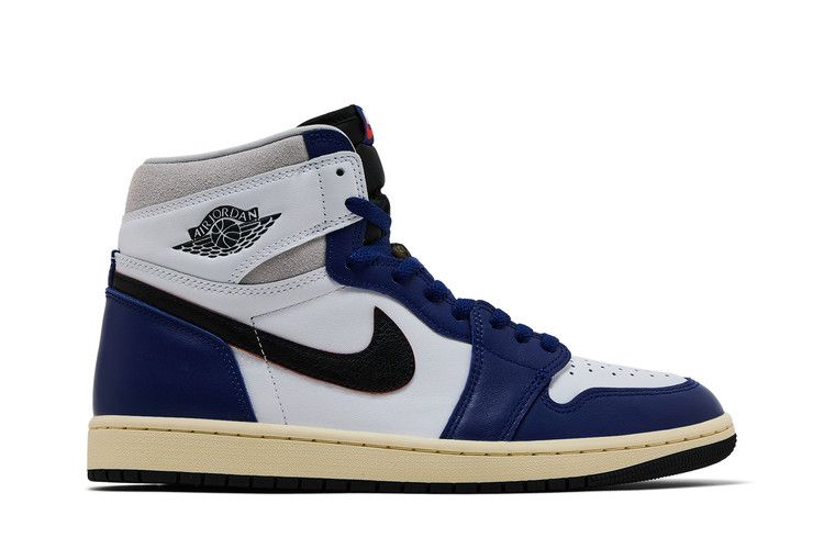 Air Jordan 1 Retro High OG 'Rare Air - Deep Royal Blue' — White/Black/Neutral Grey/Deep Royal Blue/Muslin