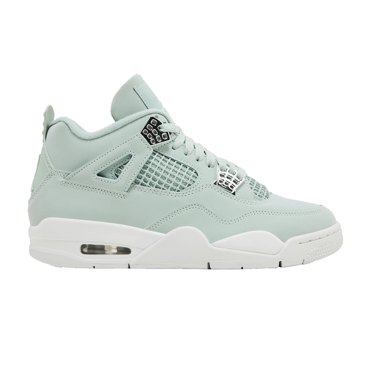 Wmns Air Jordan 4 Retro 'Abundance / Seafoam' — Seafoam/Sail/Metallic Silver