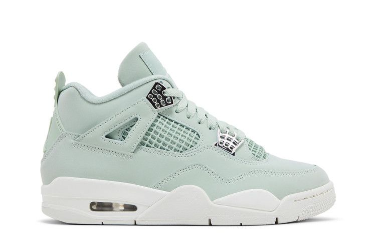 Wmns Air Jordan 4 Retro 'Abundance / Seafoam' — Seafoam/Sail/Metallic Silver