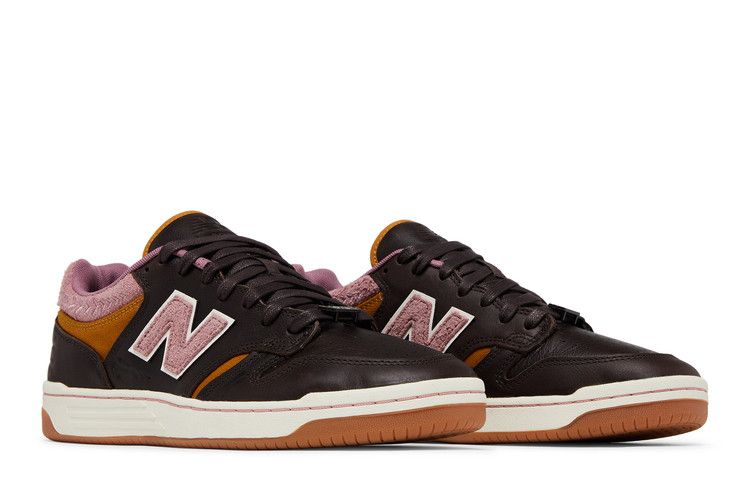 303 Boards x Jeremy Fish x New Balance Numeric 480 'Silly Pink Bunnies' — Brown/Pink