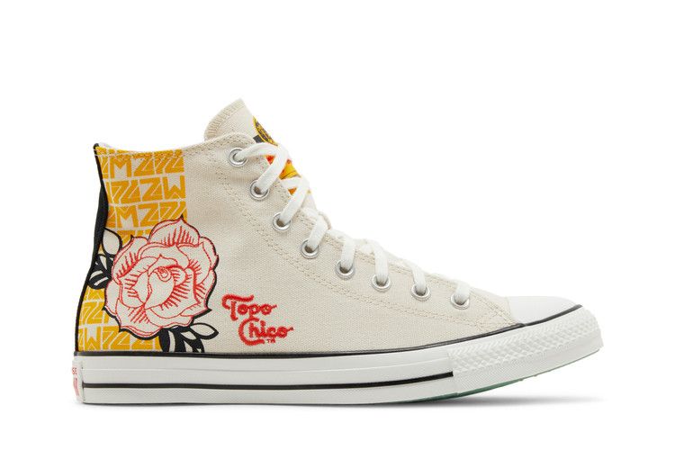 Topo Chico x Marka27 x Converse Chuck Taylor All Star High 'Topo Chico Bottle' — Cream/Black/Red