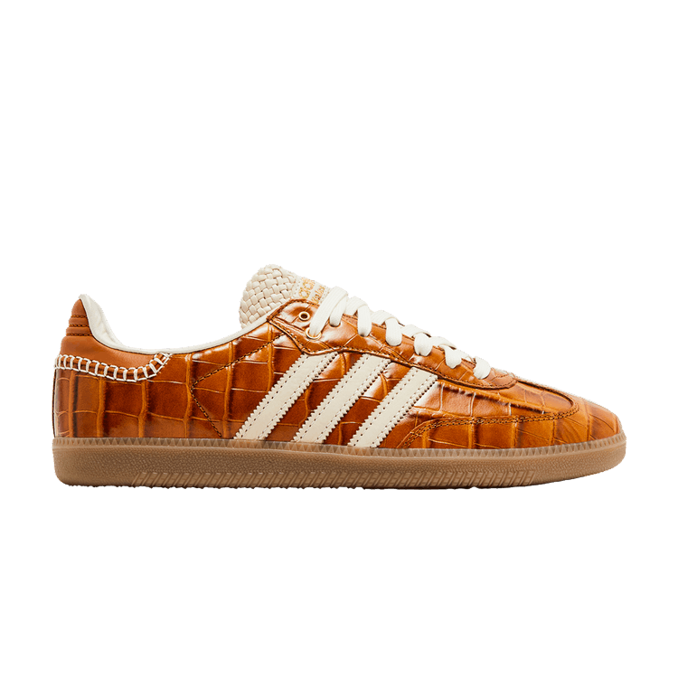Wales Bonner x adidas Samba OG 'Croc - Night Brown' — Supplier Color/Wonder White/Night Brown