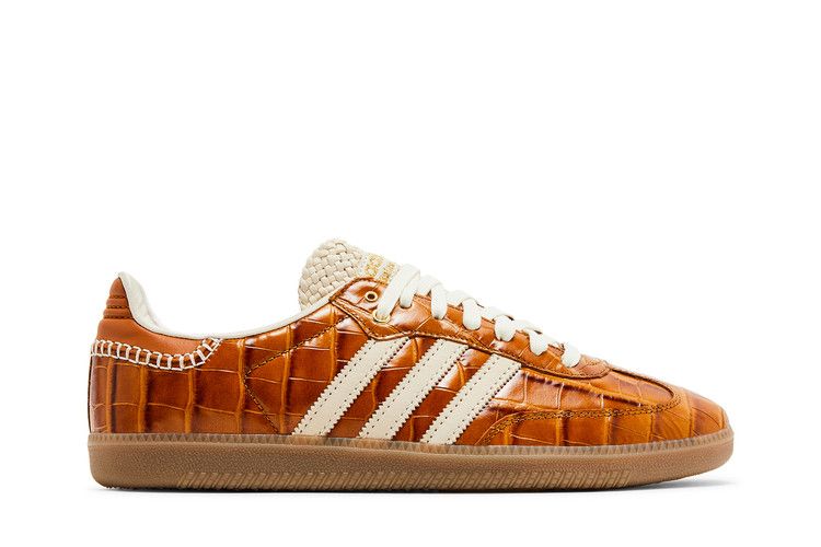 Wales Bonner x adidas Samba OG 'Croc - Night Brown' — Supplier Color/Wonder White/Night Brown
