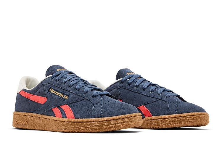 Reebok Club C Grounds UK 'East Coast Blue Dynamic Red' — East Coast Blue/Dynamic Red/Chalk