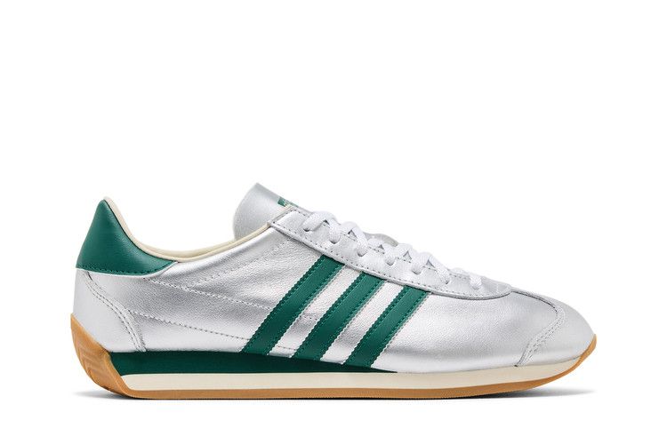 adidas Wmns Country OG 'Silver Metallic Collegiate Green' — Silver Metallic/Collegiate Green/Cream White