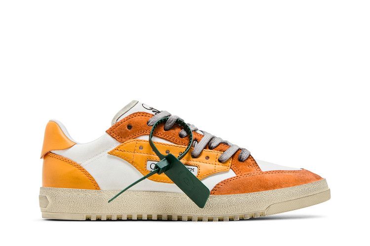 Off-White 5.0 Low 'Distressed - Orange' — Orange/White