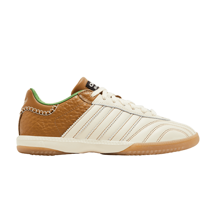 Wales Bonner x adidas Samba Millennium 'Nappa Pack - Wonder White Brown' — Wonder White/Wonder White/Brown