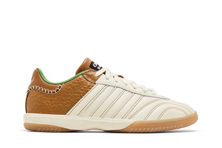 Wales Bonner x adidas Samba Millennium 'Nappa Pack - Wonder White Brown' — Wonder White/Wonder White/Brown
