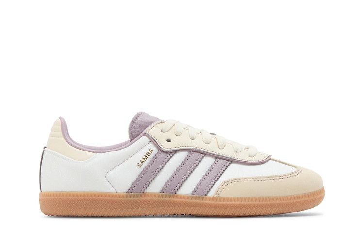 adidas Wmns Samba OG 'Cream White Preloved Fig' — Cream White/Preloved Fig/Gold Metallic