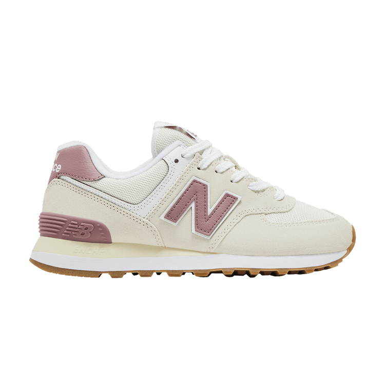 New Balance Wmns 574 'Beige Pink' — Beige/White