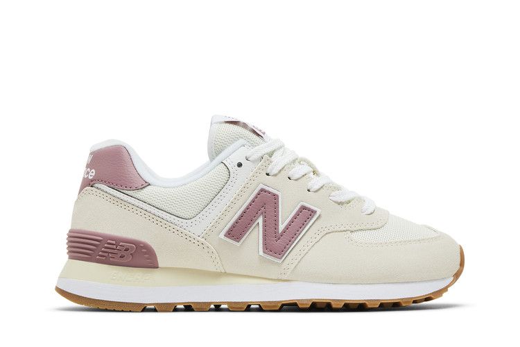 New Balance Wmns 574 'Beige Pink' — Beige/White