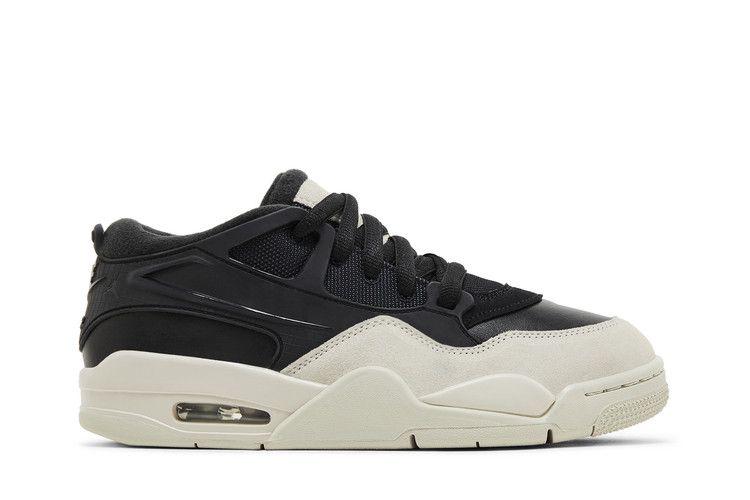 Air Jordan 4 RM GS 'Black Light Bone' — Black/Light Bone/Dark Grey