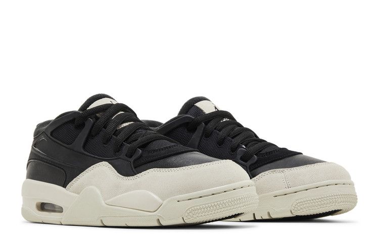 Air Jordan 4 RM GS 'Black Light Bone' — Black/Light Bone/Dark Grey