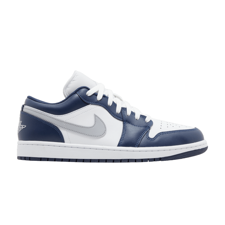 Air Jordan 1 Low 'Midnight Navy' — White/Wolf Grey/Midnight Navy