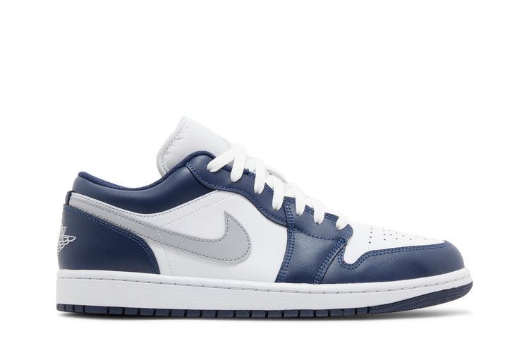 Air Jordan 1 Low 'Midnight Navy' — White/Wolf Grey/Midnight Navy