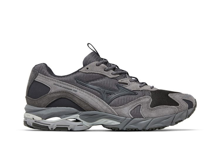 Slow Steady Club x Mizuno Wave Rider 10 'Charcoal Grey' — Charcoal/Grey