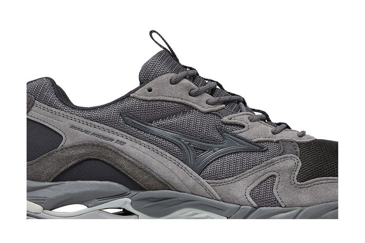Slow Steady Club x Mizuno Wave Rider 10 'Charcoal Grey' — Charcoal/Grey