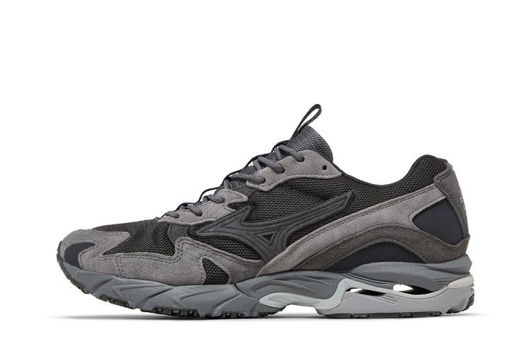 Slow Steady Club x Mizuno Wave Rider 10 'Charcoal Grey' — Charcoal/Grey