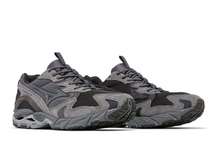 Slow Steady Club x Mizuno Wave Rider 10 'Charcoal Grey' — Charcoal/Grey