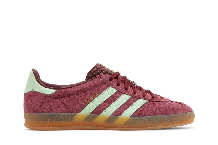 adidas Gazelle Indoor 'Shadow Red Semi Green Spark' — Shadow Red/Semi Green Spark/Gum