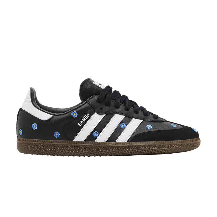 adidas Wmns Samba OG 'Black Floral Embroidery' — Core Black/Footwear White/Gum
