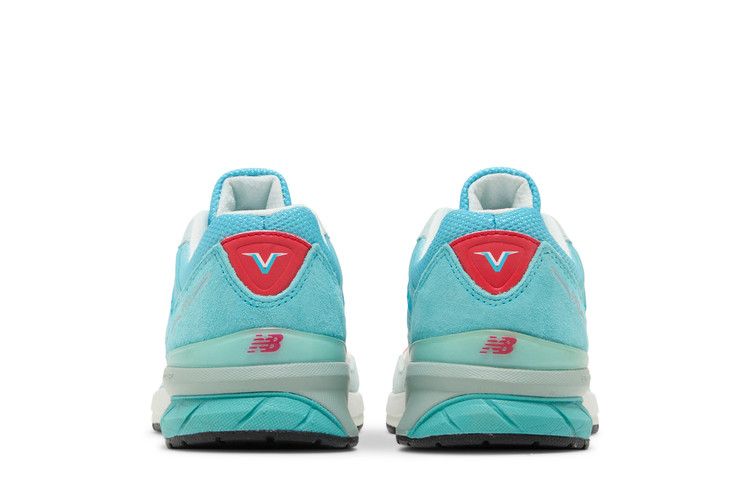 New Balance 990v5 Big Kid 'Ice Blue' — Ice Blue/White/Red