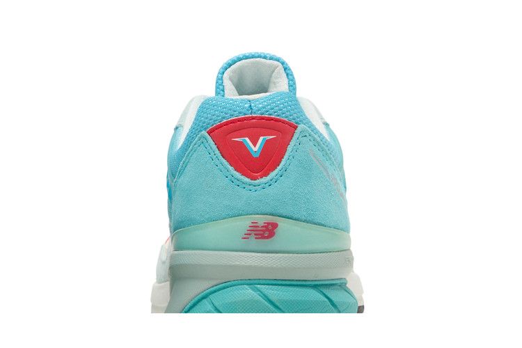 New Balance 990v5 Big Kid 'Ice Blue' — Ice Blue/White/Red