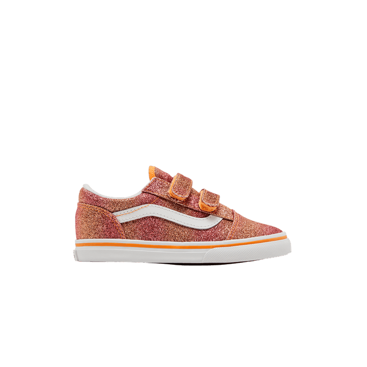 Vans Old Skool V Toddler 'Glitter - Sunrise Glitter' — Sunrise Glitter/Multi/True White