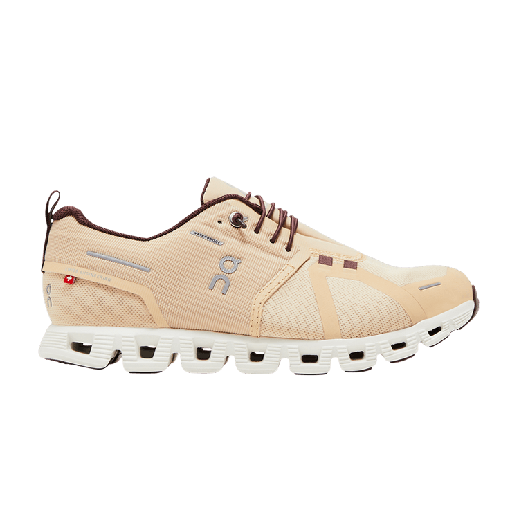 ON Wmns Cloud 5 Waterproof 'Savannah Ivory' — Savannah/Ivory