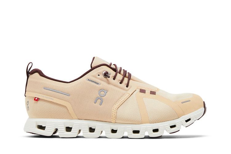 ON Wmns Cloud 5 Waterproof 'Savannah Ivory' — Savannah/Ivory