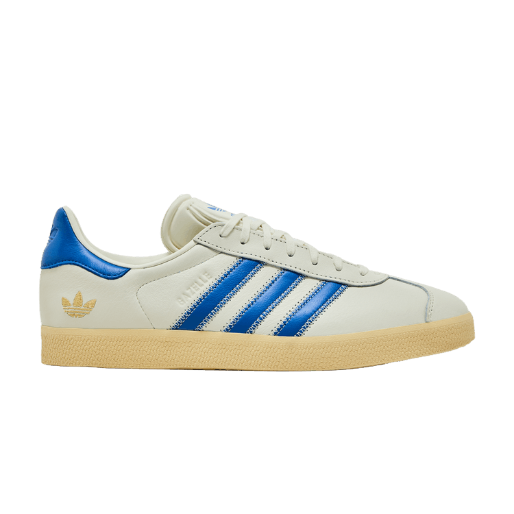 adidas Gazelle 'Ivory Bluebird' Shoe Palace Exclusive — Ivory/Bluebird/Gold Metallic