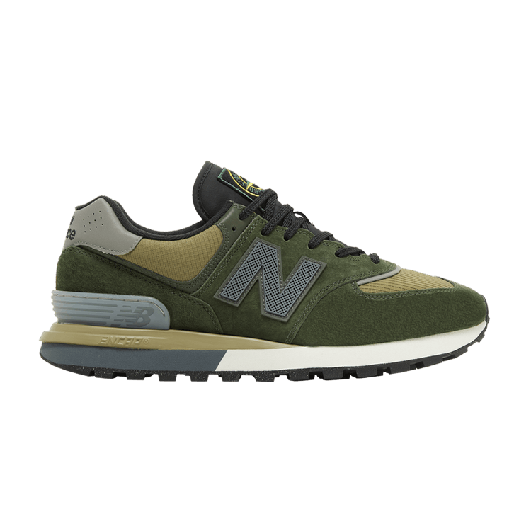 Stone Island x New Balance 574 Legacy 'Dark Green' — Dark Green/Brown