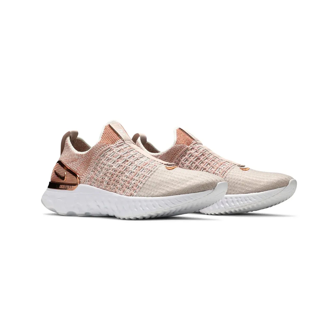 Nike React Phantom Run Flyknit 2 Premium 'Fossil Stone Metallic' Women's (2020)
