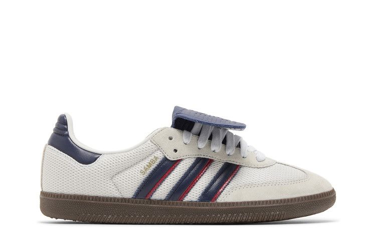 adidas Samba LT 'Crystal White Dark Blue' — Crystal White/Dark Blue/Gum 5